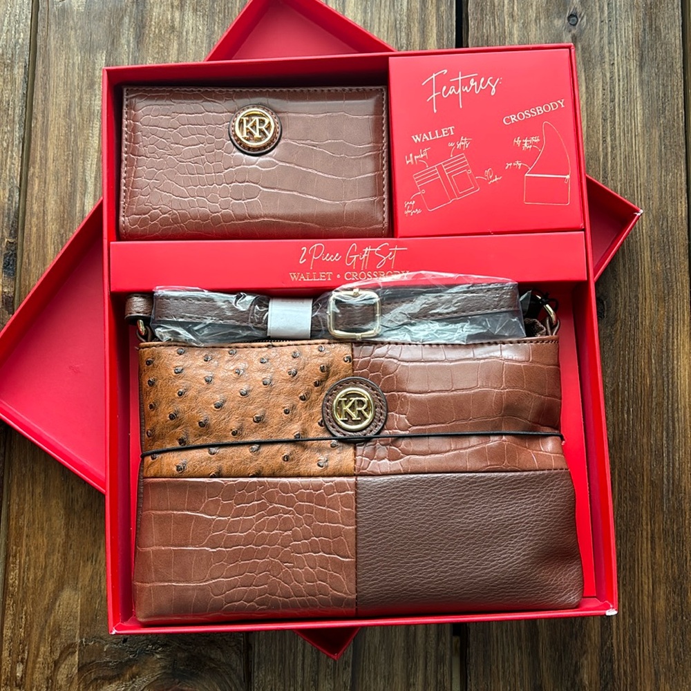 NWOT Kim Rogers Crossbody & Wallet Gift Set
